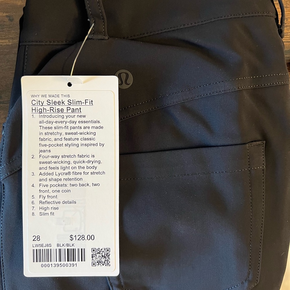 Lululemon City Sleek 5 Pocket Slim-Fit High-Rise Pant